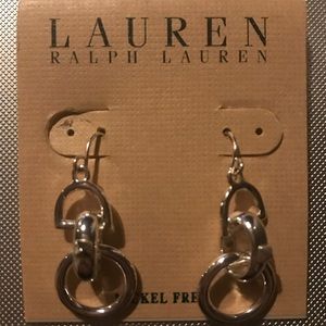 STUNNING  RALHP LAUREN THREE HOOP EARRINGS